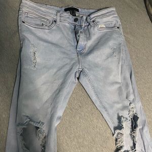 Forever 21 ripped denim
